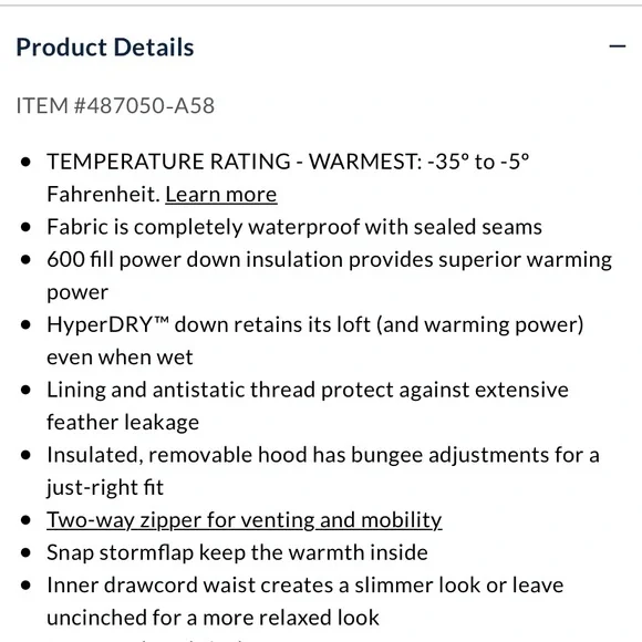 Land’s End Women’s Winter Parka - Picture 10 of 10